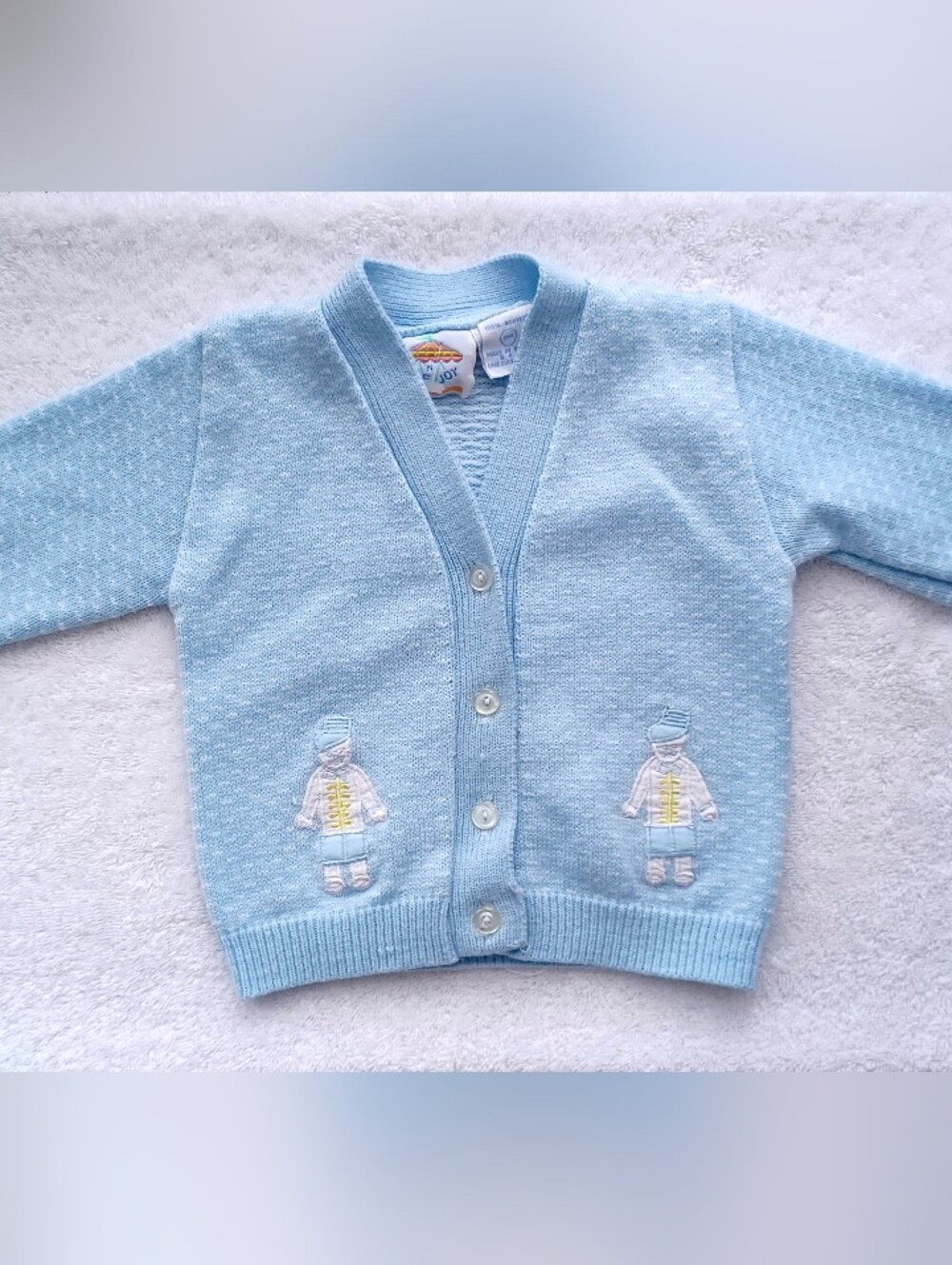 Pride & Joy Baby Blue Knit Cardigan Sweater size 18m